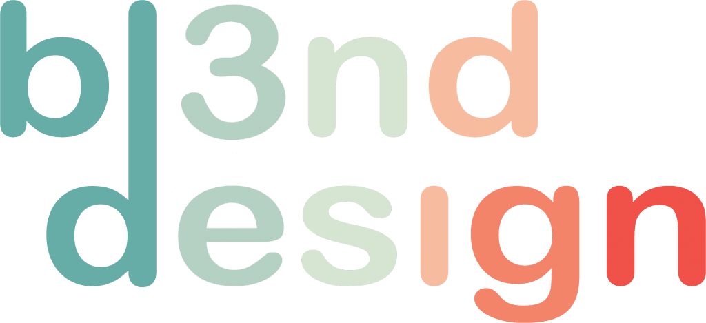 logo for bl3nd design grapic design agency in lower lonsdale shipyards north vancouver