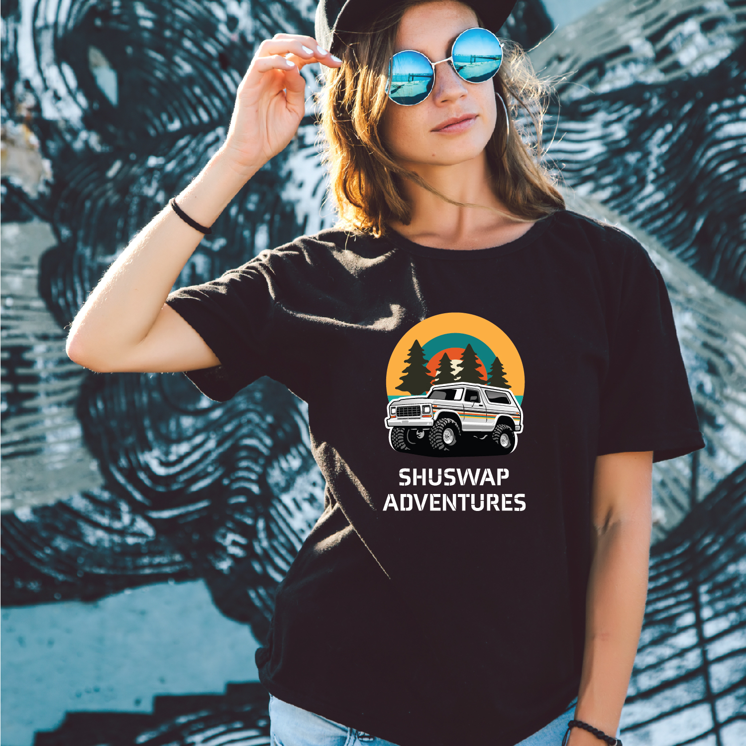 SHUSWAP ADVENTURES TSHIRT by bl3nd design graphic design agency in abbotsford british columbia canada