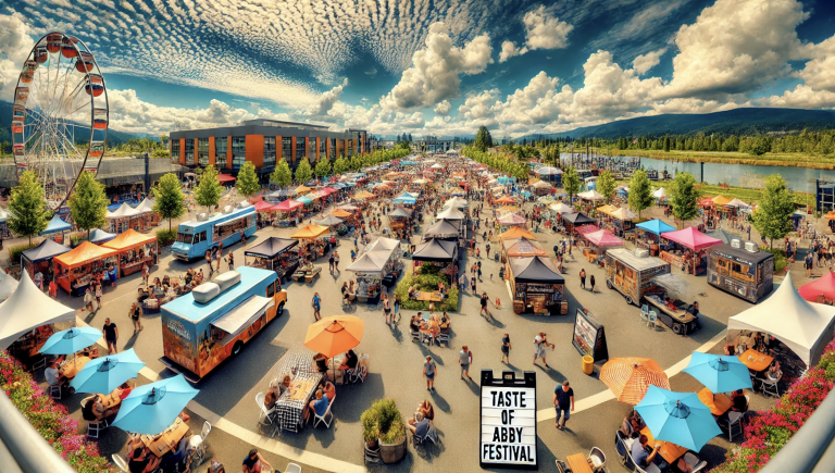 taste of abby festival in the city of abbotsford fraser valley british columbia canada hosted by tourism abbotsford and the chamber of commerce