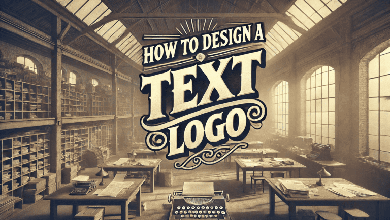 how to design a text based logo mark with unique typography for clear memorable branding