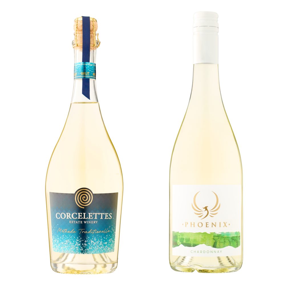 Corcelettes Estate Winery Product Packaging and Wine Bottle Design